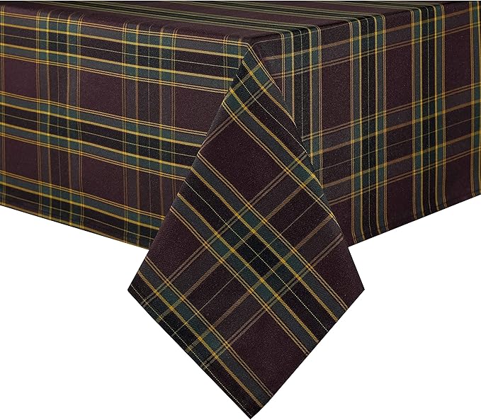 Hosonson Plaid Rectangle Table Cloth 60x102 Inch