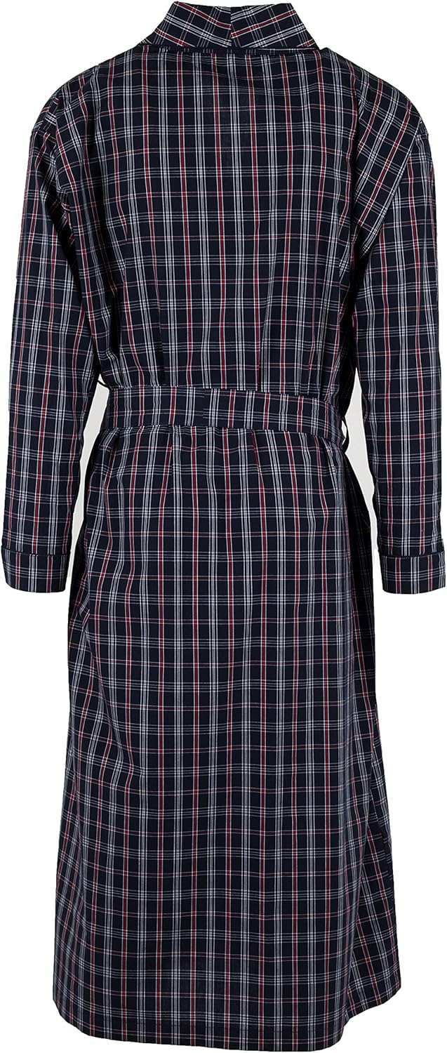 Mens 2 Pack Long Sleep Robe, Premium Cotton Blend Woven Lightweight Bathrobe (Small/Medium, 2 PK-Assorted Plaids) at  Men’s Clothing store