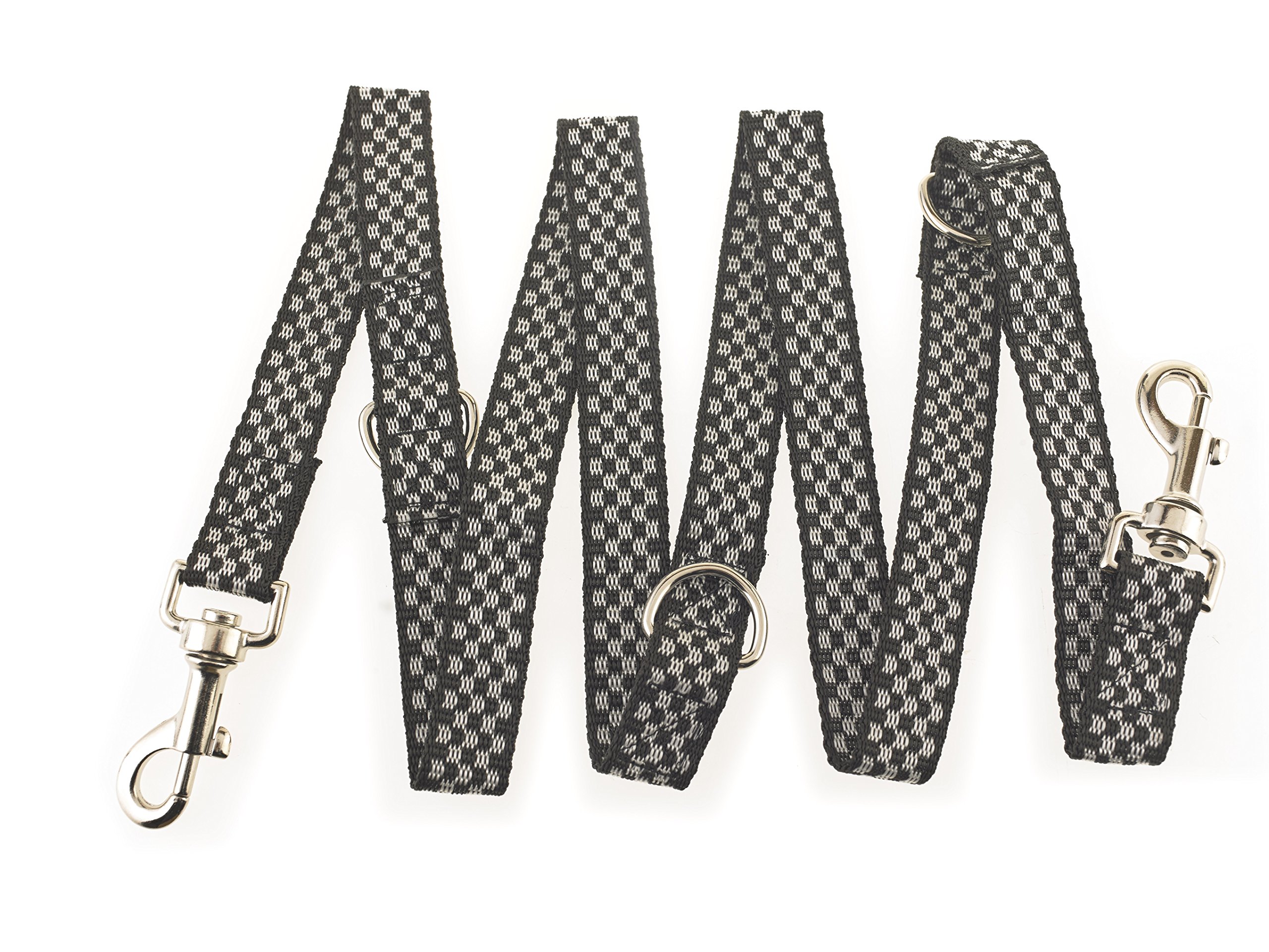 Maximum Pet Products Police style Chequered dog training lead 6ft Multiple colours 6ft/1.8m