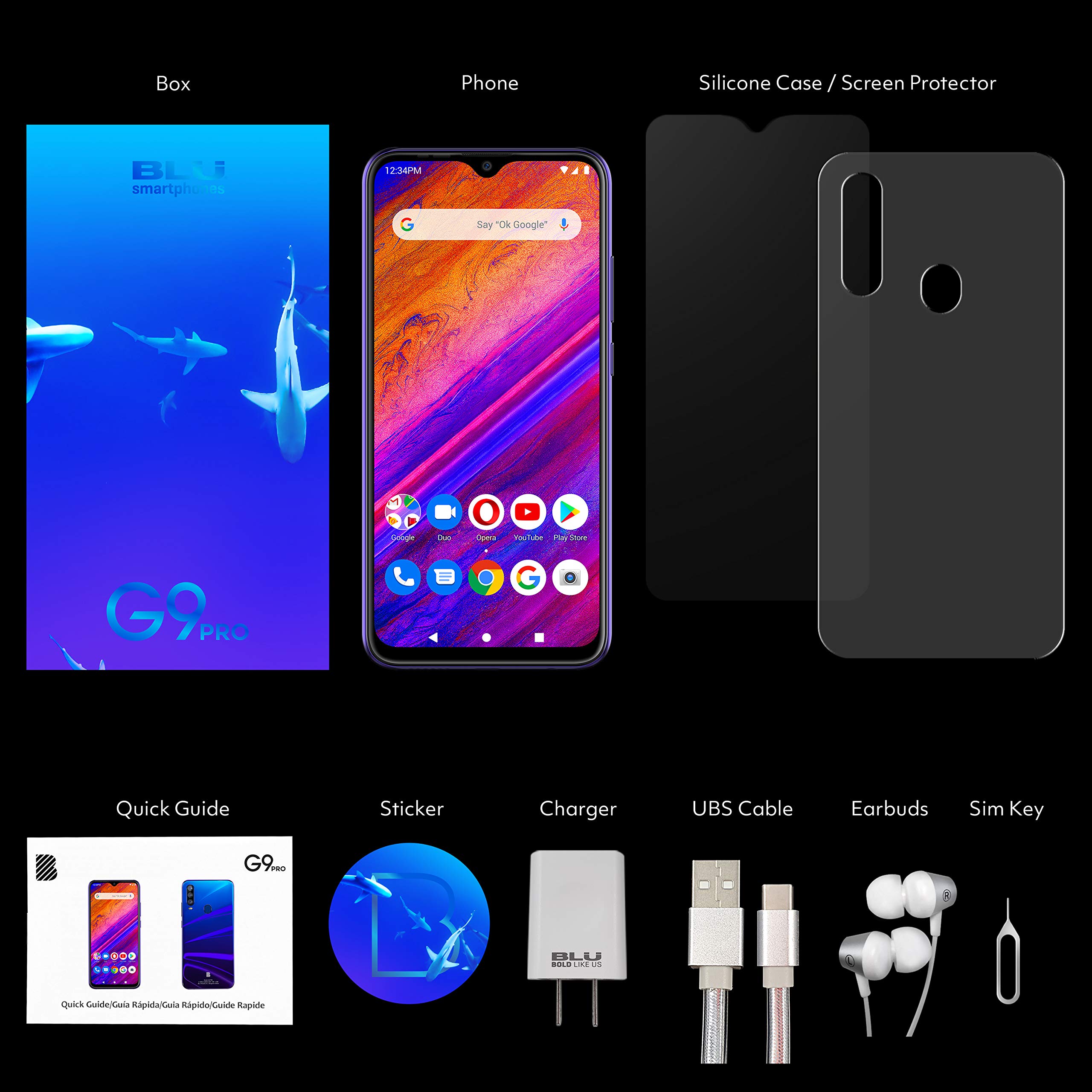 BLU G9 PRO 2020 All Day Battery Unlocked 6.3” HD+ Infinity