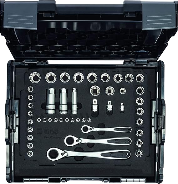 Socket Spanner Set in Bosch Sortimo LBoxx 47 Pieces. I WGB The Tool I