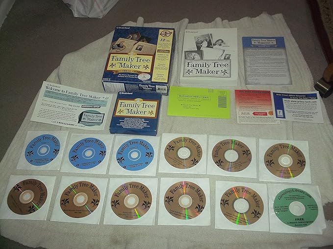 Amazon Com Broderbund Family Tree Maker Version 7 12 Cd Set