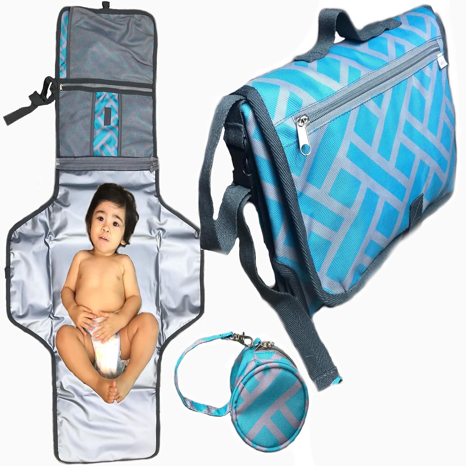 Portable Changing Pad Diaper Changing Pad Travel Diaper Mat Station Diaper Clutch Baby Changing