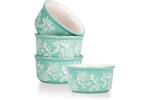 Wisenvoy Ramekins Creme Brulee Ramekins Ceramic Ramekins 8 Oz Oven Safe Ramiken