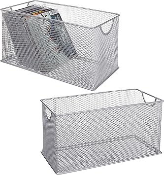 Amazon.com: MyGift Silver Mesh Metal 