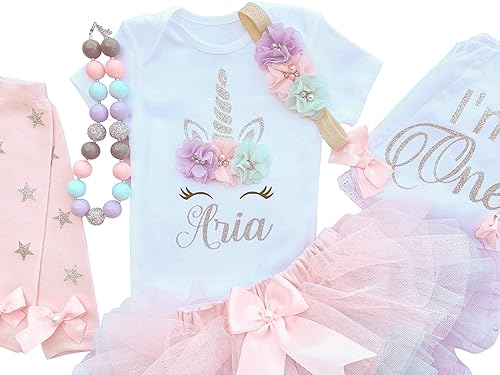 unicorn birthday outfit 1 year old
