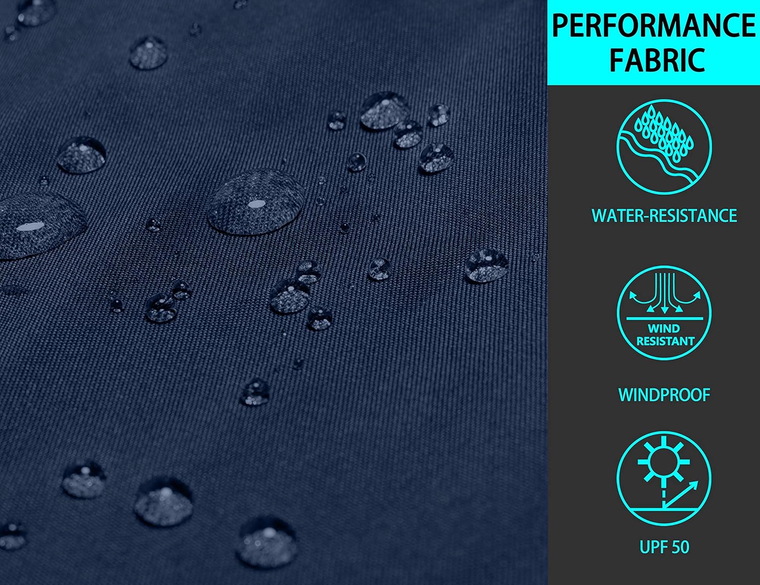 Little Donkey Andy Men’s Lightweight Breathable Windbreaker Golf Jacket with Hood UPF50+ Windproof Outdoor Running Coat: Clothing