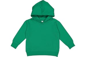 RABBIT SKINS Toddler Fleece Long Sleeve Hooded Pullover Sweatshirt with Side Seam Pockets