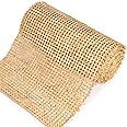 LABACRAFT 18" Width Rattan Cane Webbing Roll 15 Feet Hexagon Weave Natural Rattan Fabric for Crafts & Furniture Repair