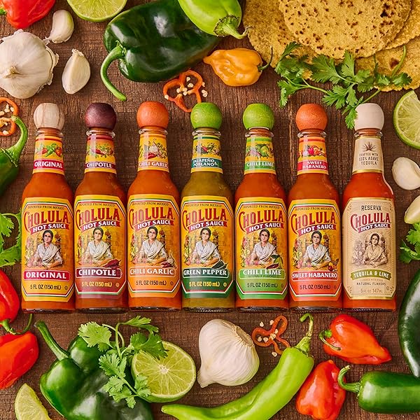 CHOLULA HOT SAUCE, CHILI GARLIC, 5 OUNCE