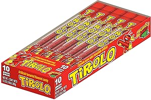 Zumba Pica Tirolo Tamarind Straw (10 Count) - Tamarindo Mexican Candy Sticks - Tamarindo Straws - Tamarind Candy - Tamarin Sticks - Tamarin Straws - Michelada Straws - Caramelo Suave Sabor Tamarindo