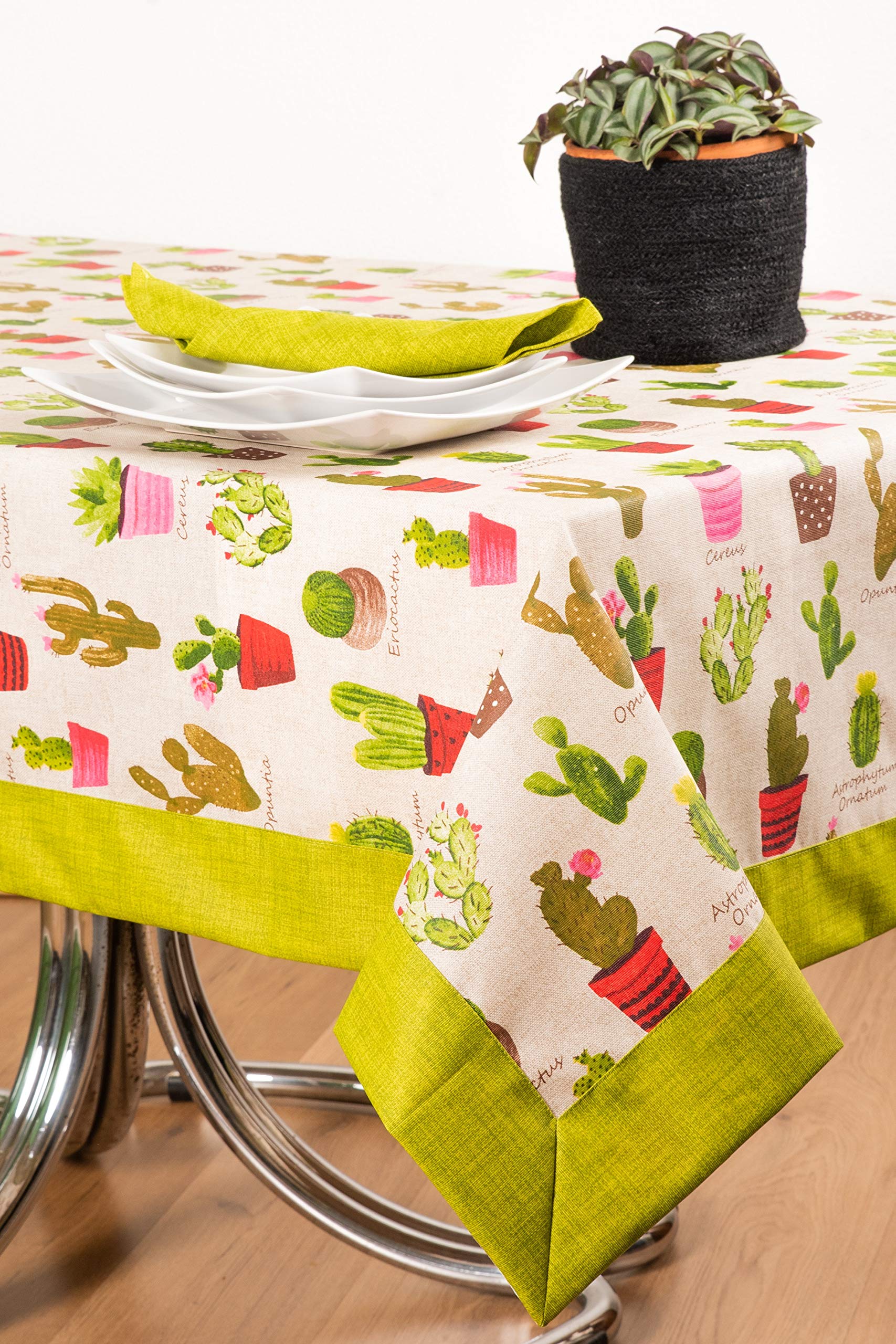 ESSE HOME - Stain-resistant tablecloth - Rectangular - Square - Round - Oval - Cinzia 131 (140x240, 9-9)