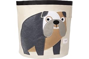 3 Sprouts Kids Large Toy Storage Basket - Cotton Canvas Basket with Handles for Toy Basket Storage, Panier Rangement Jouet - 