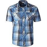 Gioberti Mens Western Cowboy Short Sleeve Shirt with Snap Buttons