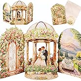 Wedding Pop Up Card - Romantic Card for Bride and Groom, Wedding Congratulations, Engagement, Newlyweds, Bridal Shower, Ideas Valentine’s Day for Girlfriend, Husband, Wife, Boyfriend, Bride, Groom