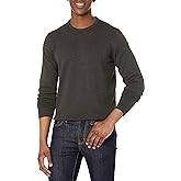 Amazon Essentials Men's Long-Sleeve Crewneck Sweater, 100% Cotton, Big & Tall Options Available