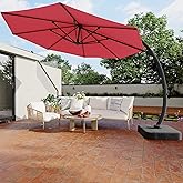 PeakPursuit 11FT Cantilever Umbrella with Base Included