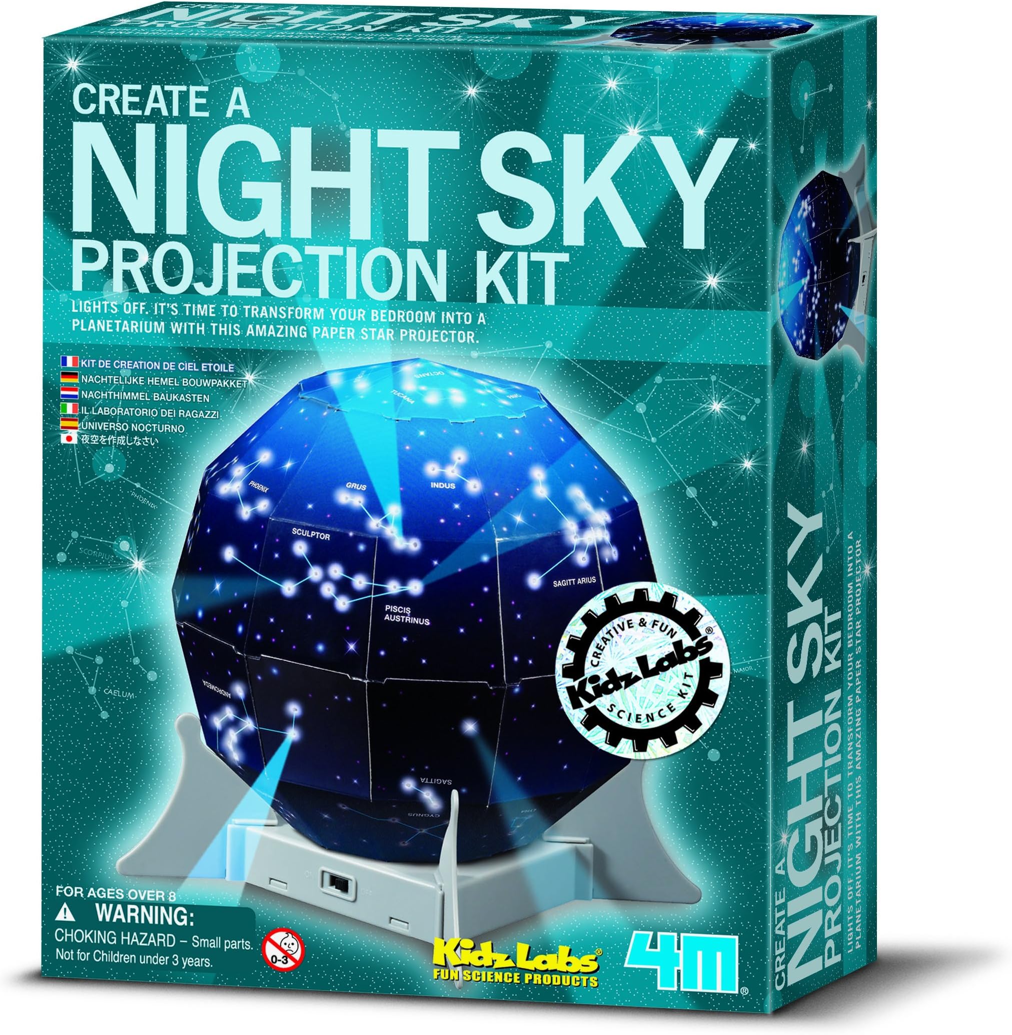 Create Your own Starry Night Sky Projection - Astronomy Basics Set Educational - Science Toys & Games Gift Present Idea For Birthdays Age 8+ Kids Children Girls Boys