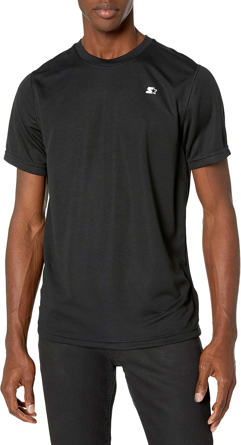 Starter Men's Athletic-Fit Short Sleeve Tech T-Shirt,  Exclusive: Clothing