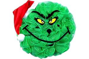 SWEEHO Grinch Christmas Wreath Garland, Christmas Wreath for Front Door, 16 Inch Christmas Door Wreath, Beautiful Christmas Home Party Decorations for Door Wall Window