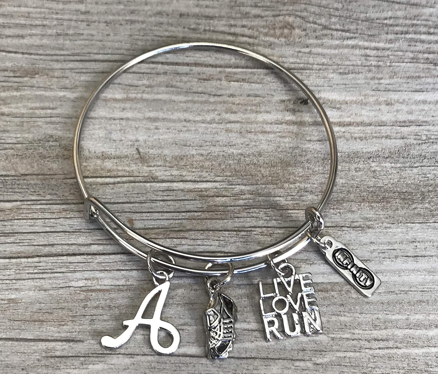 Personalized Running Gifts Runner Bracelet, Running Jewelry, Adjustable Running