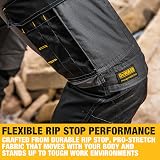 DEWALT Men’s Fairhaven Pro-Stretch Slim Fit Work Trousers Grey W34 L33 view 4