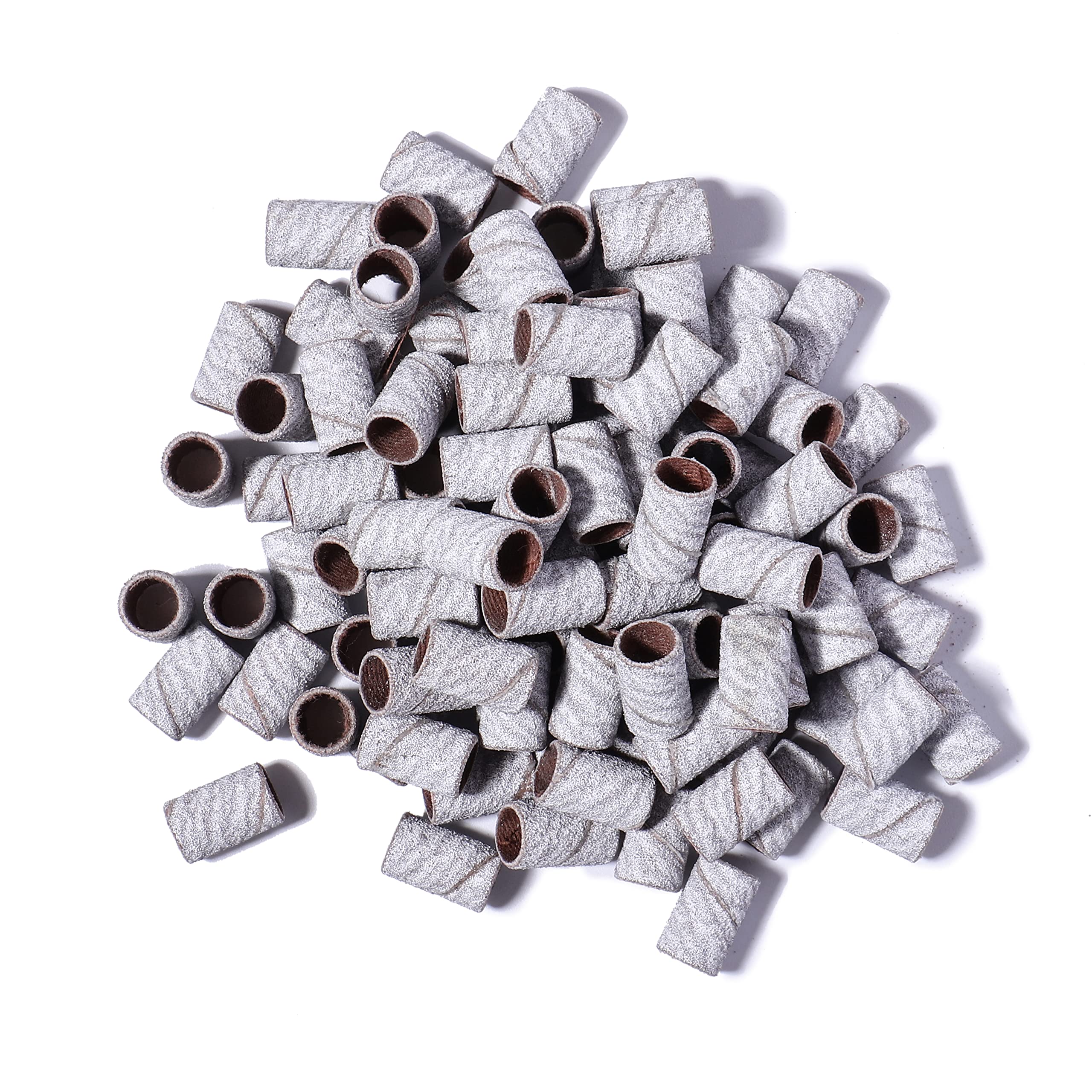 BNG 100PCS Sanding Bands 240 Grit E File Sanding Band For Nail Drill Bits Professional Manicure Pedicure File Replacement