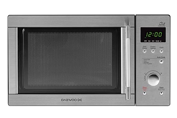 Daewoo KOG-837RS - Microondas, 800 W, 23 litros, con grill, inox ...