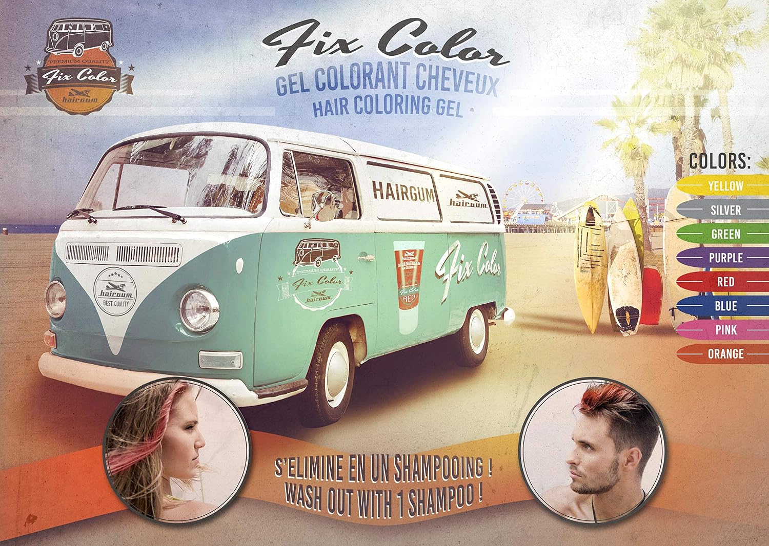 Hairgum Fuchsia Fix Colour Cream 30ml, 1 ml (Pack of 30) - Image 4