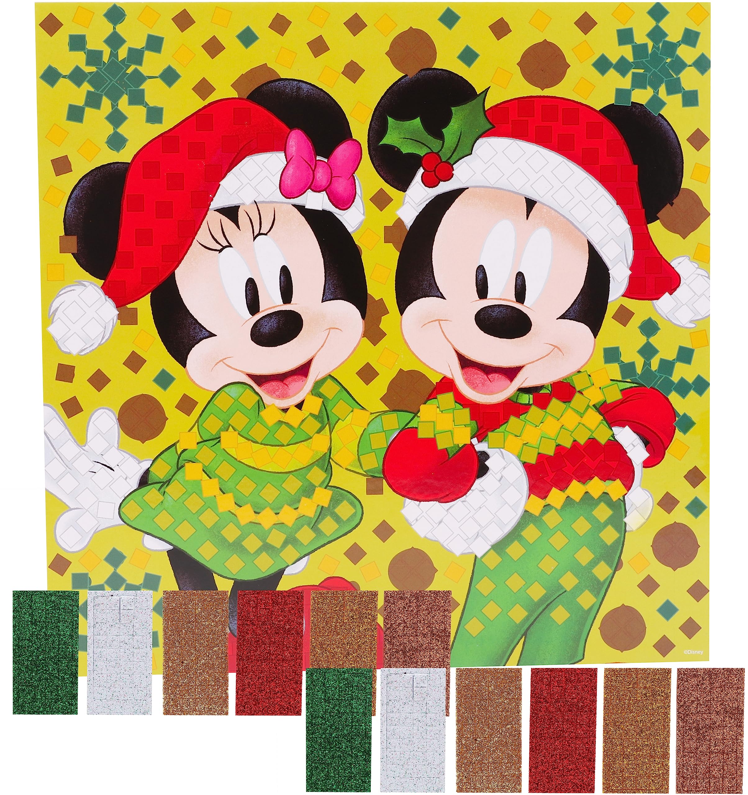 Decorate Your Own Disney Christmas Scene (Stickers Included) - Minnie & Mickey - Arts & Crafts