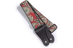 KLIQ MUSIC GEAR KLIQ Vintage Woven Guitar Strap for Acoustic and Electric Guitars