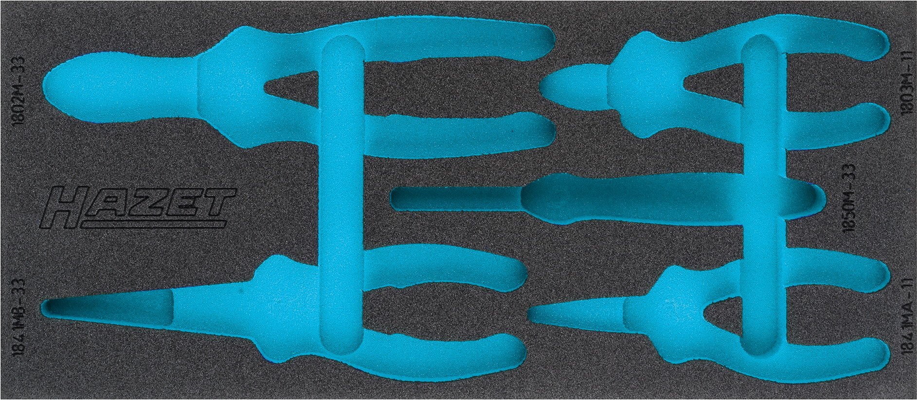 HAZET 163-375L 2-Component Soft Foam Insert - Multi-Colour