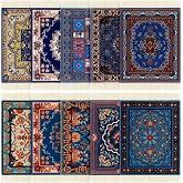 Preboun 10 Pcs Rug Coasters with Fringe, Non-Slip Backing, Classic | Mini Carpet Design for Home Bar Kitchen Office, Vintage Oriental Persian Moroccan Patterns, for Home Kitchen Bar Office Gifts