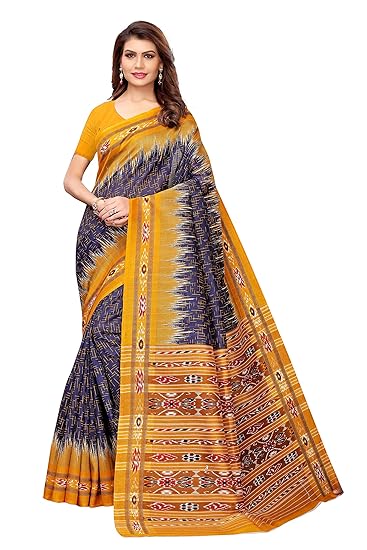 silk with blouse piece Saree