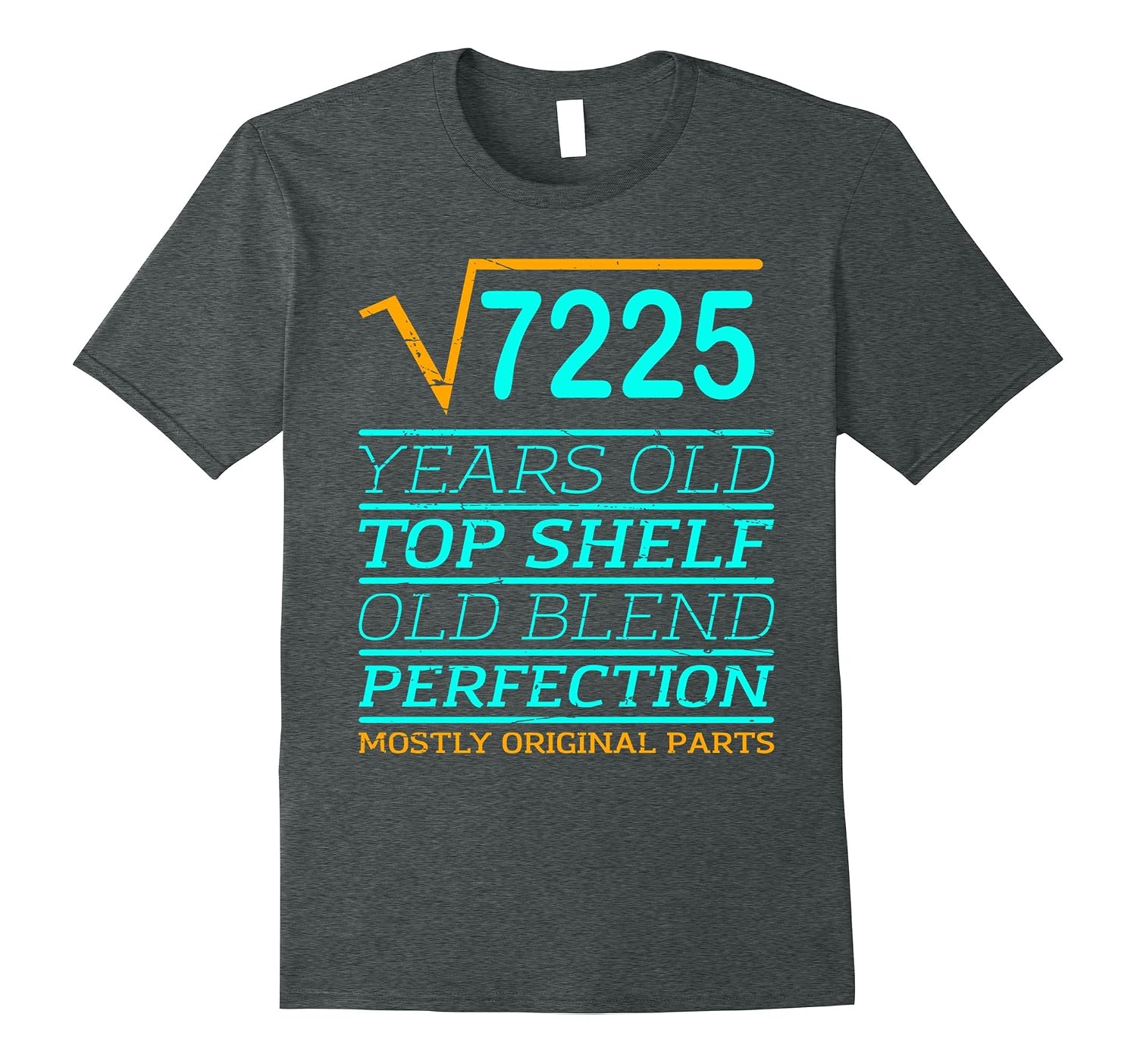 Square Root of 7225 85 yrs years old 85th birthday TShirt