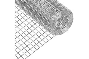 HANWRAPS Hardware Cloth,Chicken Wire Fence,1/2 inch 15.7in x 6ft Galvanized Welded Cage Wire for Bird Wire Gopher Wire Rabbit Wire Snake Fence Poultry Netting Cage Screen