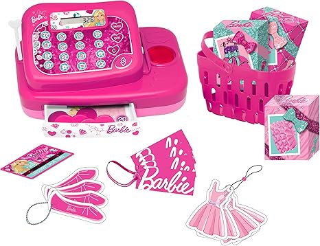 Barbie - Caja registradora Fashion (Lexibook RPB554): Amazon.es: Juguetes y juegos