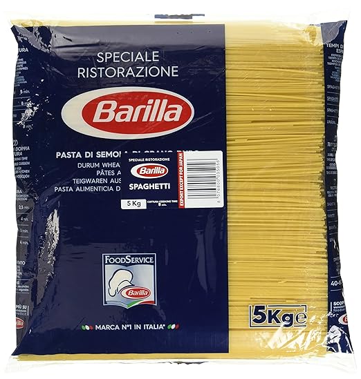Barilla Hartweizen Pasta Spaghetti n. 5 – 1er Pack (1x5kg)