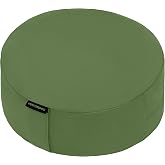 Retrospec Sedona Meditation Cushion, Buckwheat Pillow, Meditation Pillow | Floor Pillow, Yoga Pillow, Round Shape, Supports Spine, Cotton Cover, Machine Washable, Adjustable Firmness, Carry Handle