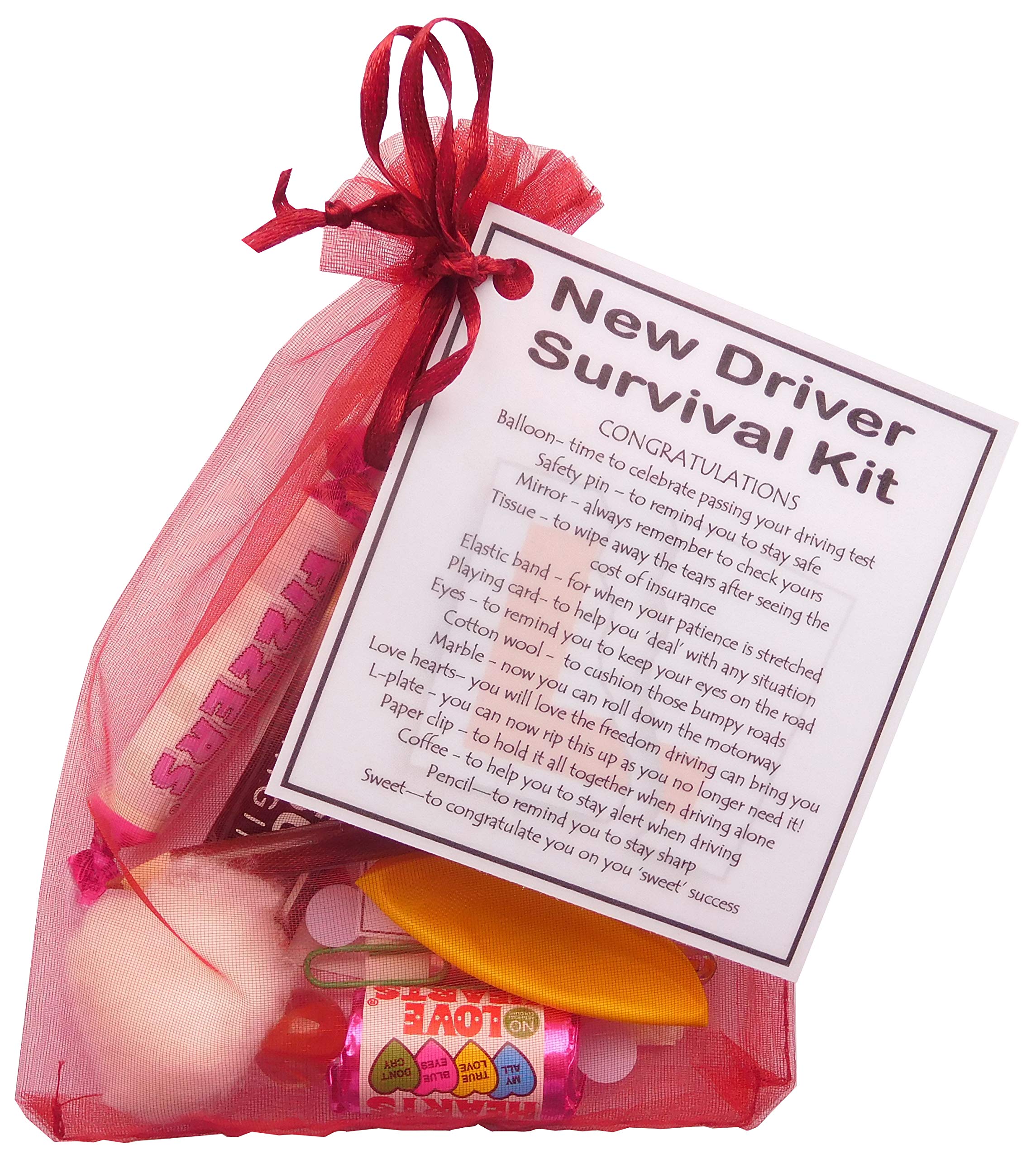 SMILE GIFTS UK New Driver Gift Survival Kit - Passing Driving Test Present
