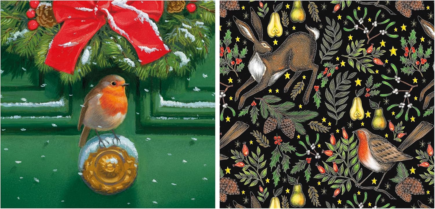 Museums and Galleries Charity Christmas Cards Box of 30 with Assorted Animals, Scenic Views and Santa Designs - Image 3