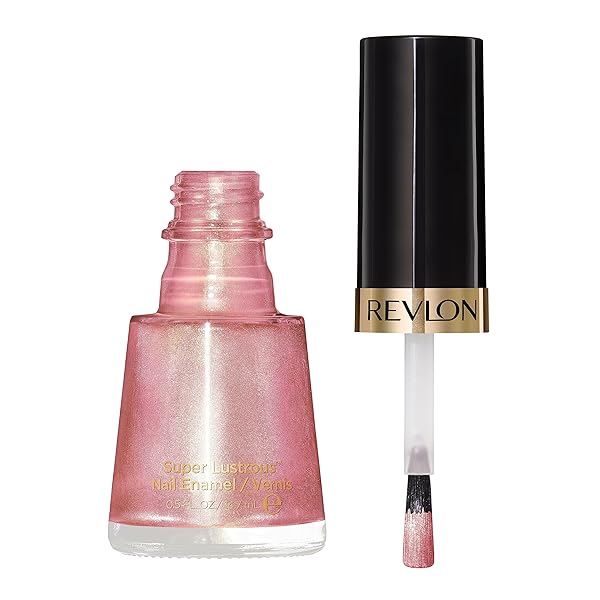 REVLON SUPER LUSTROUS NAIL POLISH, CHIP-RESISTANT & LONGWEAR FORMULA, HIGH SHINE FINISH, 125 BLUSHING, 0.5 FL OZ