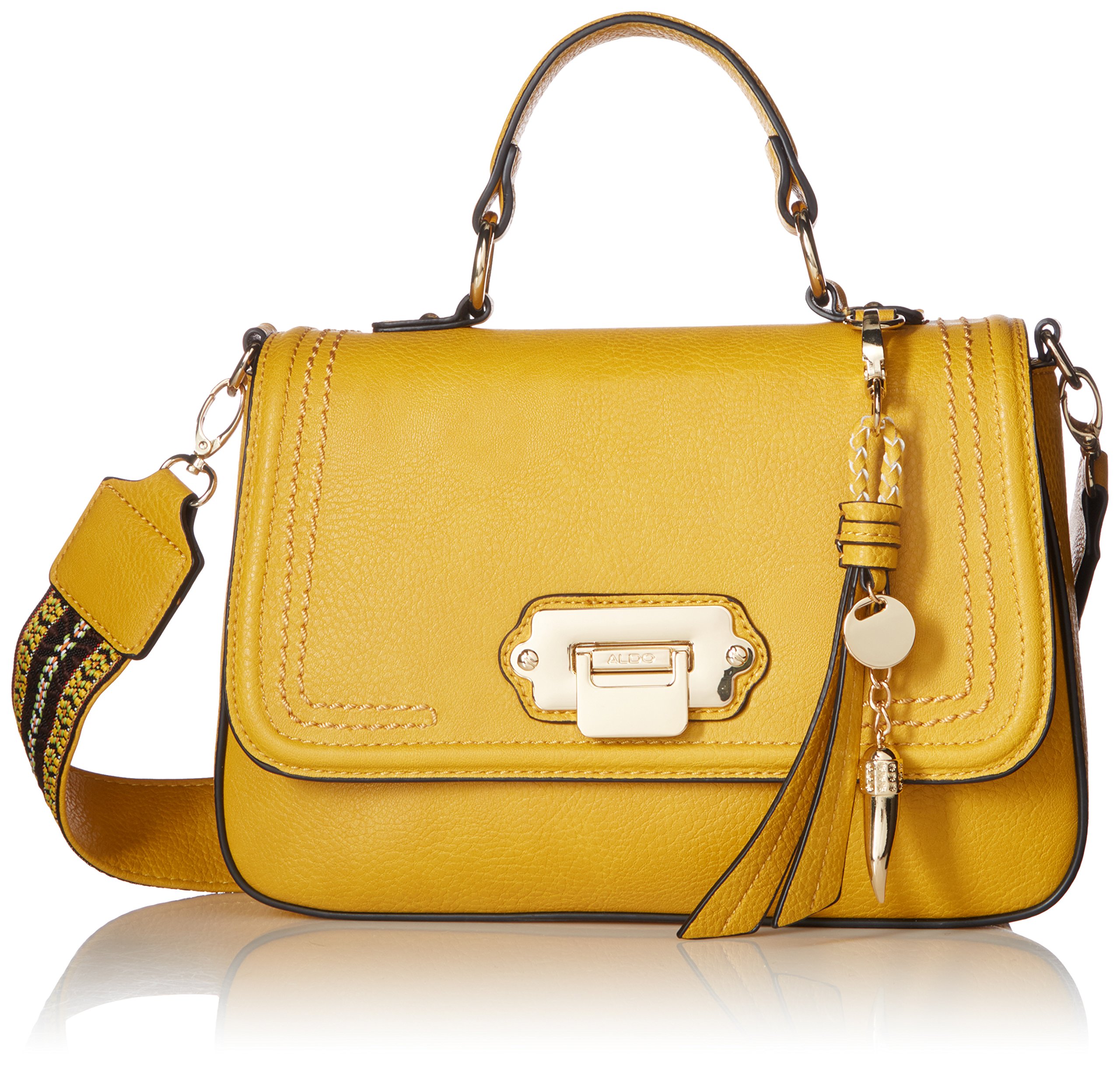 Aldo Carrulo Top Handle Handbag, Mustard 0666744036912 Buy new and