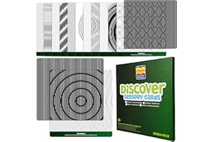 SPARK & WOW Mindful Motions Sensory Cards | Discover | 12 Dynamic Patterns | 2 Sliders | Calming Corner Items for Kids | Screen-Free Visual Sensory Toys