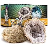Break Open 2 Jumbo Geodes– Break Your Own Large Geode with Crystals, Earth Science Kit for Kids to Learn Geology, Gifts for Rock Collectors, Cool Rocks for Boys and Girls