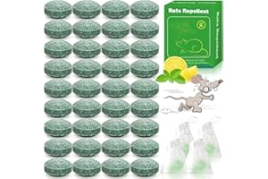 YJOO Natural Mice Rodent Repellent - 36Pack Mouse Repellent Peppermint Oil to Repel Rats Deterrent for Car Engines Indoor Outdoor, Safe for Humans & Pets, Pouches for Roaches, Mole