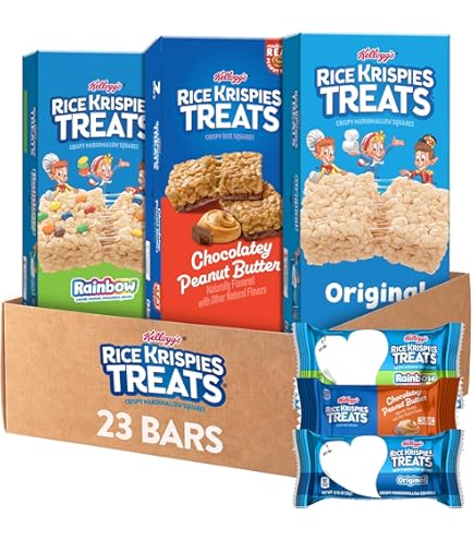 菓子 Kellogg's Rice Krispies & Reese's & M&Ms Amazon.com: Kellogg's 13189 Rice Krispies Treats Original