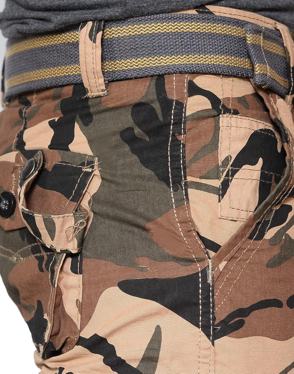 krystle men's cotton army stylish shorts