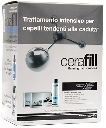Redken Cerafill Intensive anti hairloss kit Retaliate shampoo 290ml Maximize Hair advance 20x6ml