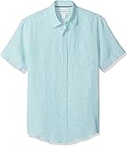 Amazon Essentials Men's Slim-Fit Short-Sleeve Linen Shirt
